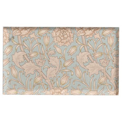 William Morris Wild Tulip Flower Floral Design Place Card Holder