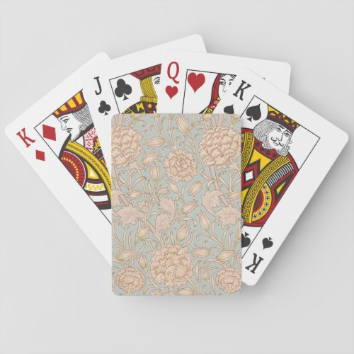 William Morris Wild Tulip Flower Floral Design Playing Cards