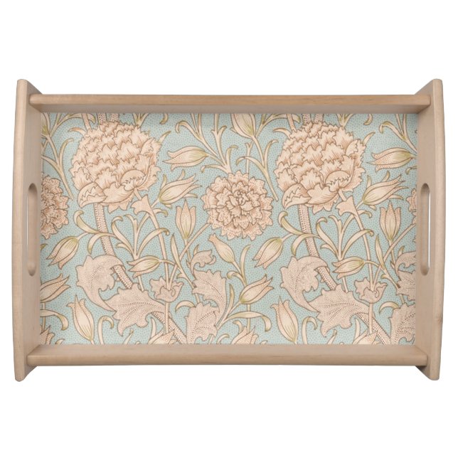 William Morris Wild Tulip Flower Floral Design Serving Tray (Front)