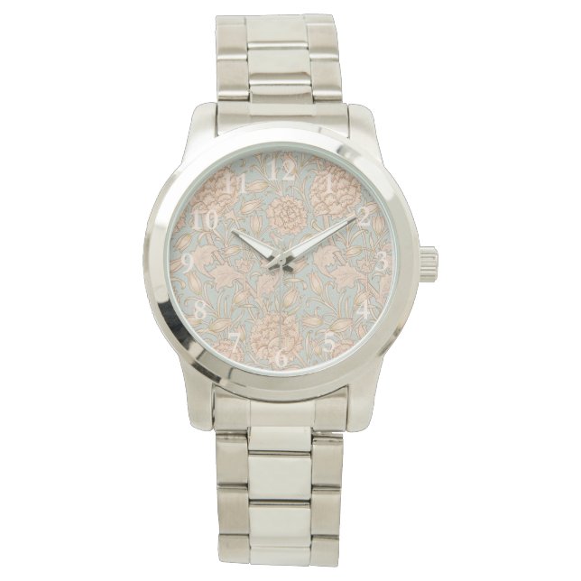 William Morris Wild Tulip Flower Floral Design Watch (Front)