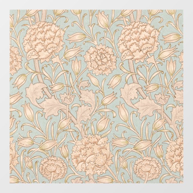 William Morris Wild Tulip Flower Floral Design Window Cling (Sheet)