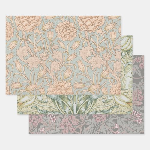 William Morris Wild Tulip Flower Floral Design Wrapping Paper Sheets