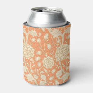 William Morris Wild Tulip Orange Floral Art Can Cooler