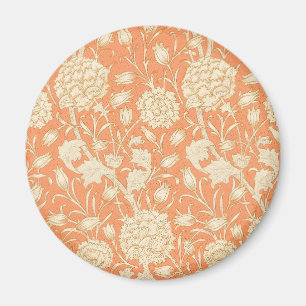William Morris Wild Tulip Orange Floral Art Magnet