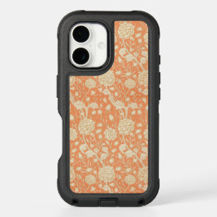 William Morris Wild Tulip Orange Floral Art iPhone 16 Case