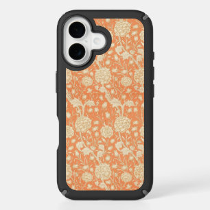 William Morris Wild Tulip Orange Floral Art iPhone 16 Case