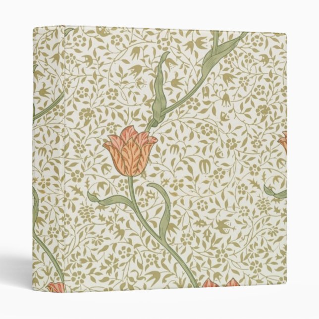 William Morris Wild Tulip Print Binder (Front/Spine)