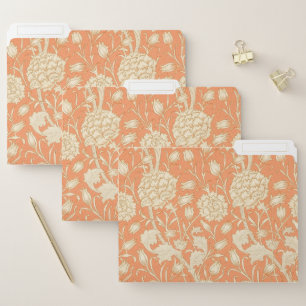 William Morris Wild Tulip Vintage Floral Pattern File Folder