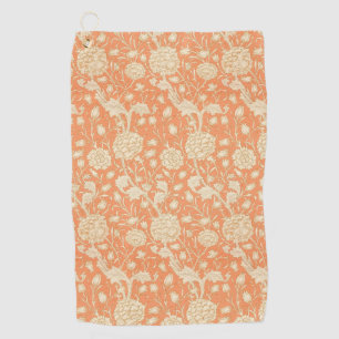 William Morris Wild Tulip Vintage Floral Pattern Golf Towel