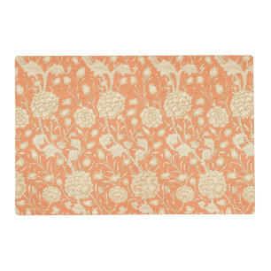 William Morris Wild Tulip Vintage Floral Pattern Placemat