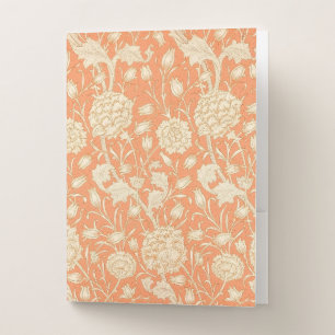 William Morris Wild Tulip Vintage Floral Pattern Pocket Folder