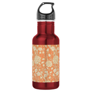 William Morris Wild Tulip Vintage Floral Pattern Stainless Steel Water Bottle
