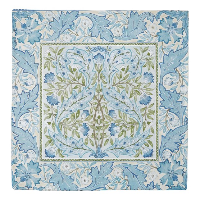 William Morris & Wilhelmina Style Prints Duvet Cover (Front)