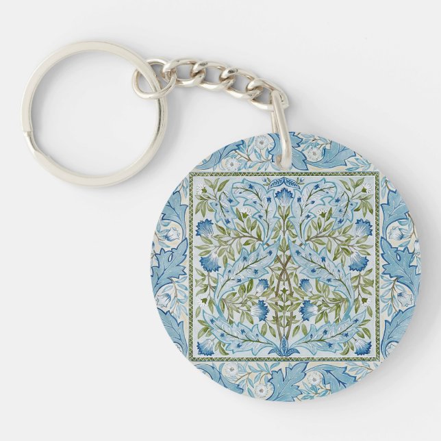 William Morris & Wilhelmina Style Prints Keychain (Front)