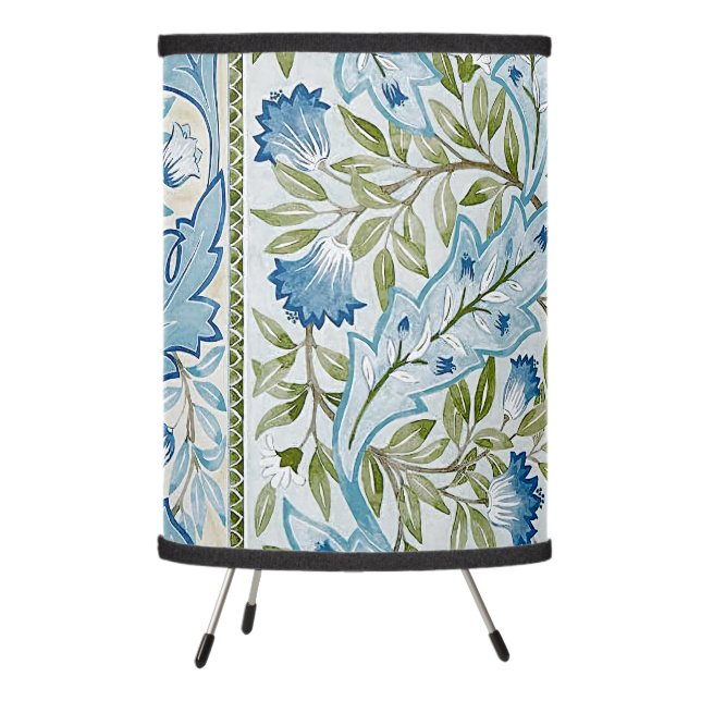 William Morris & Wilhelmina Style Prints Tripod Lamp (Left)
