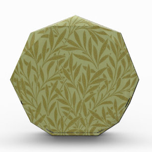 William Morris Willow Antique Green Leaf Vine Art Acrylic Award