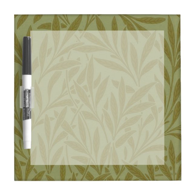 William Morris Willow Antique Green Leaf Vine Art Dry-Erase Board (Front)