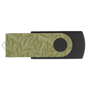 William Morris Willow Antique Green Leaf Vine Art Flash Drive
