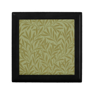 William Morris Willow Antique Green Leaf Vine Art Gift Box