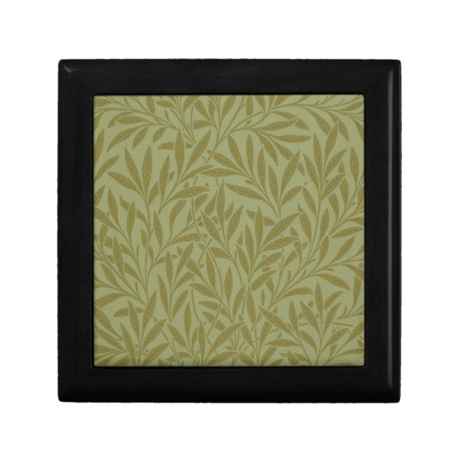 William Morris Willow Antique Green Leaf Vine Art Gift Box (Front)