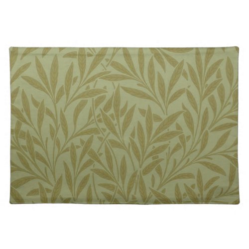 William Morris Willow Antique Green Leaf Vine Art Placemat