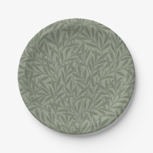 William Morris Willow Art Garden Flower Classic Paper Plates