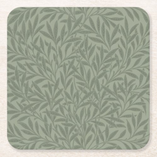 William Morris Willow Art Garden Flower Classic Square Paper Coaster