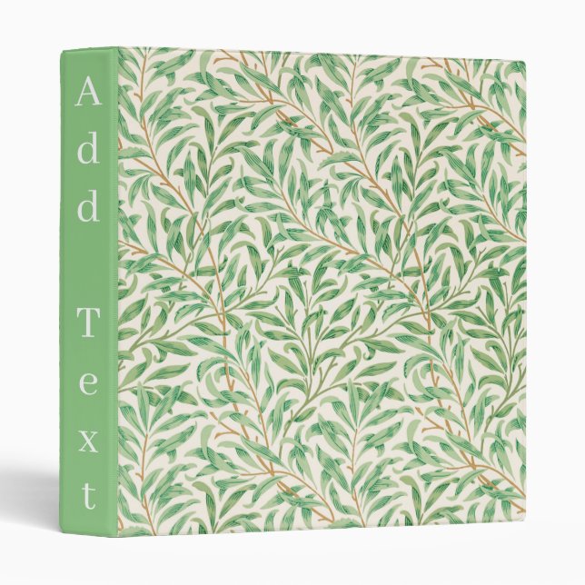 William Morris. Willow Bough. 3 Ring Binder (Front/Spine)