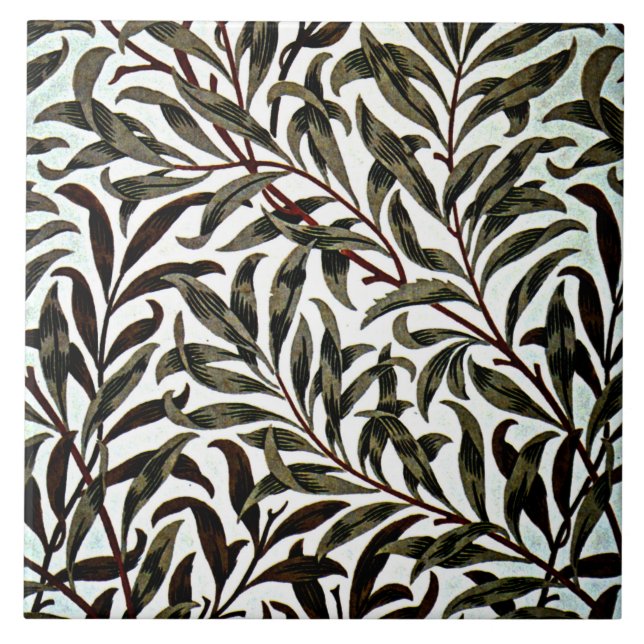 William Morris - Willow Bough, Ceramic Tile (Front)