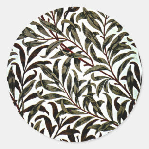 William Morris - Willow Bough, Classic Round Sticker