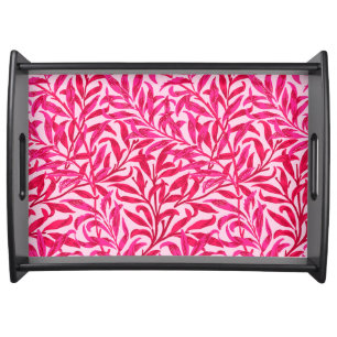 William Morris Willow Bough, Fuchsia Pink Serving Tray