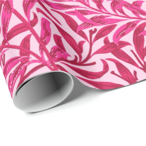 William Morris Willow Bough Fuchsia Pink Wrapping Paper