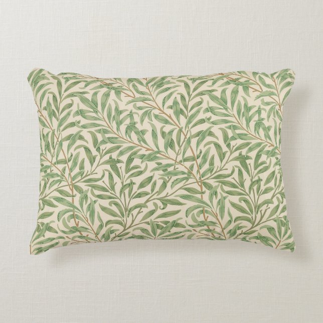 William Morris Willow Bough Garden Flower Classic Accent Pillow (Front)