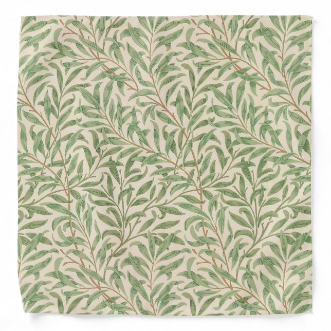 William Morris Willow Bough Garden Flower Classic Bandana (Front)