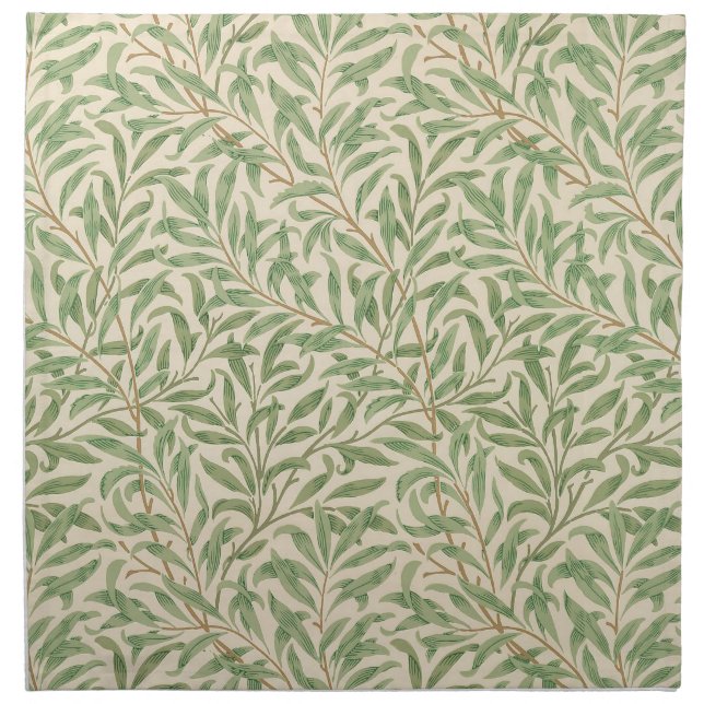 William Morris Willow Bough Garden Flower Classic Cloth Napkin (Front)