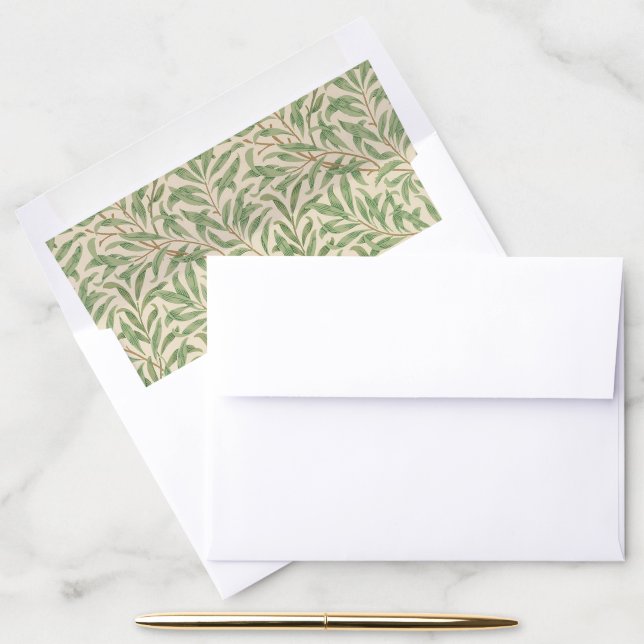 William Morris Willow Bough Garden Flower Classic Envelope Liner (Desk)