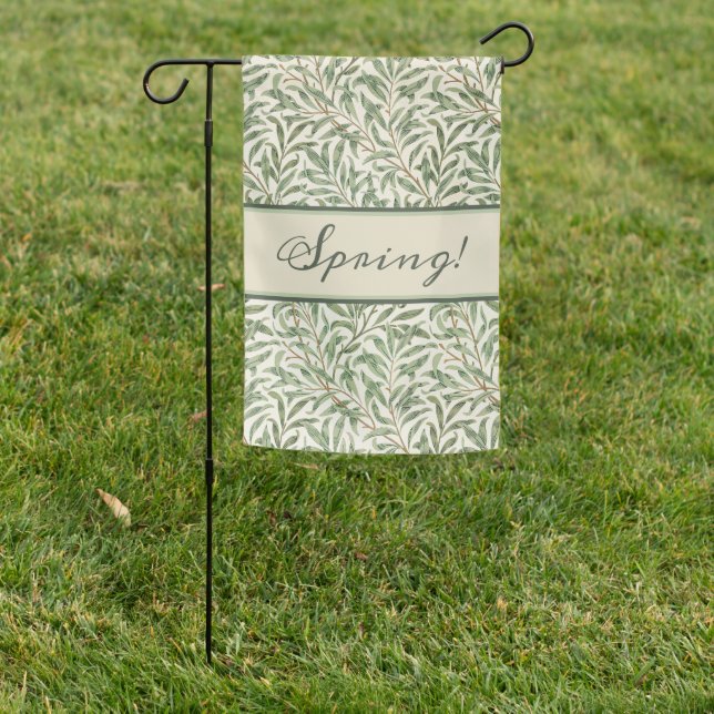 William Morris- Willow Bough Garden Flower Classic Flag (In SItu)
