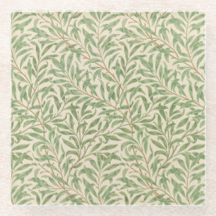 William Morris Willow Bough Garden Flower Classic Glass Coaster