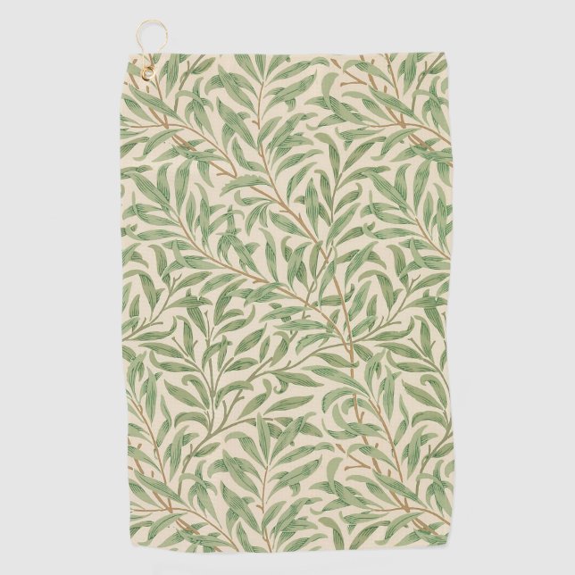 William Morris Willow Bough Garden Flower Classic Golf Towel (Front)
