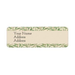 William Morris Willow Bough Garden Flower Classic Label