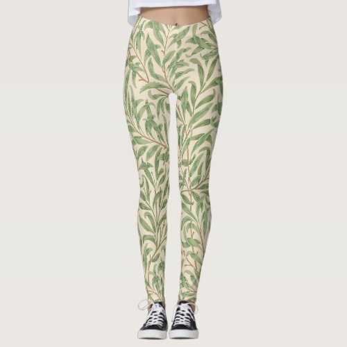 William Morris Willow Bough Garden Flower Classic Leggings