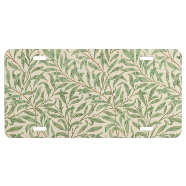 William Morris Willow Bough Garden Flower Classic License Plate (Front)