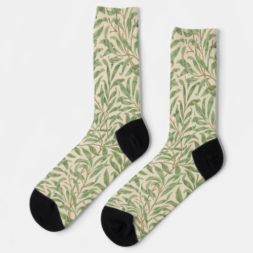 William Morris Willow Bough Garden Flower Classic Socks