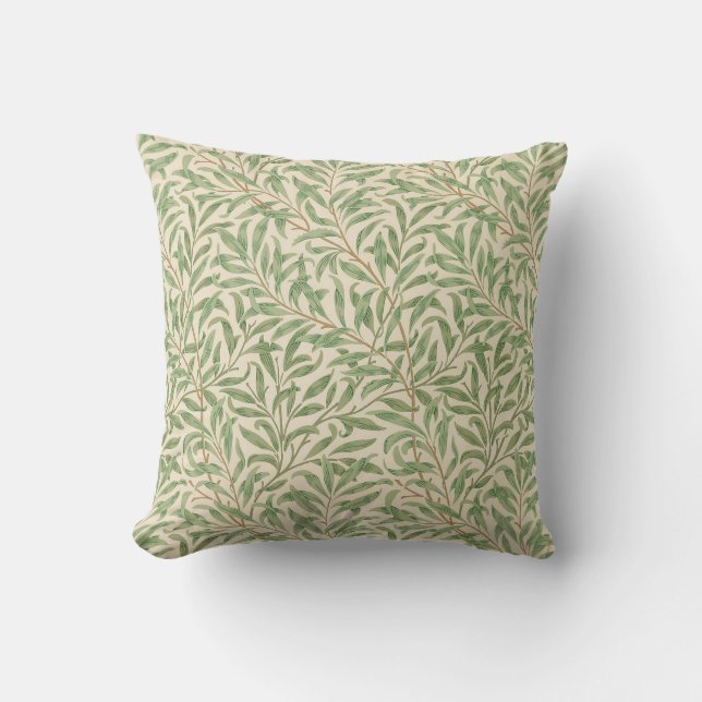 William Morris Willow Bough Garden Flower Classic Throw Pillow (Front)