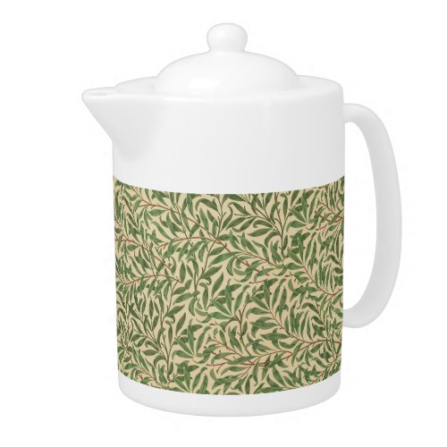 William Morris Willow Bough Green Willow Leaves Teapot