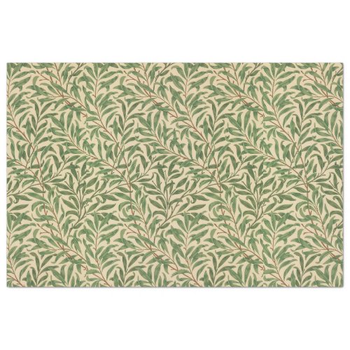 William Morris Willow Bough Green Willow Leaves Tissue Paper