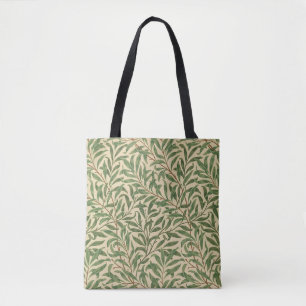 William Morris Willow Bough Green Willow Leaves Tote Bag