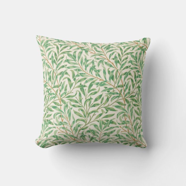 William Morris. Willow Bough. Throw Pillow (Front)