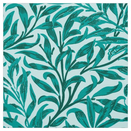 William Morris Willow Bough, Turquoise and Aqua Fabric