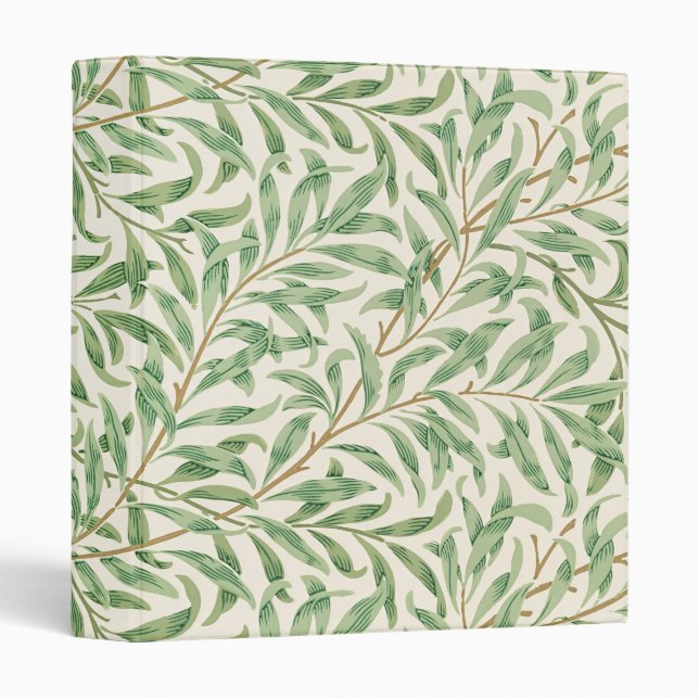 William Morris Willow Bough Vintage Botanical 3 Ring Binder (Front/Spine)